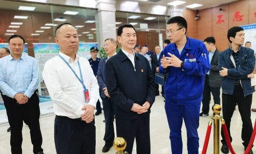 全国人大常委会委员、社会委副主任委员秦生祥莅临非凡国际黄冈石化调研